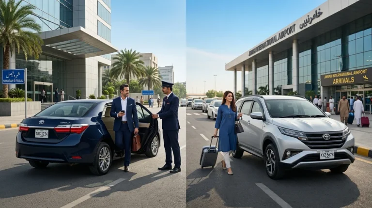 Monthly car rental with driver vs daily car rental in Karachi
