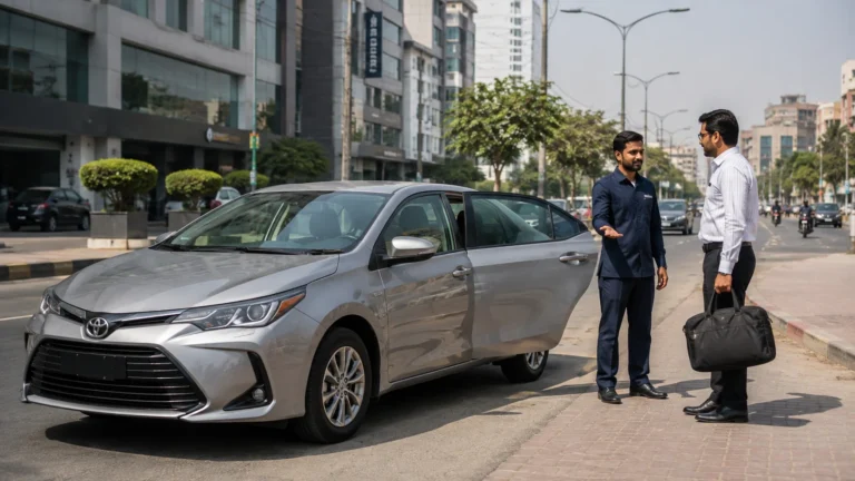 Rent a car in Karachi with professional driver